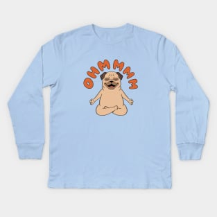 Dog Yoga Kids Long Sleeve T-Shirt